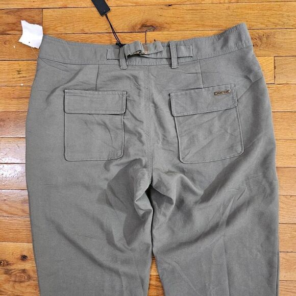 Joe's Jeans Ankle Pants Size 29 Midi Rise Green Slim Leg - Picture 3 of 11